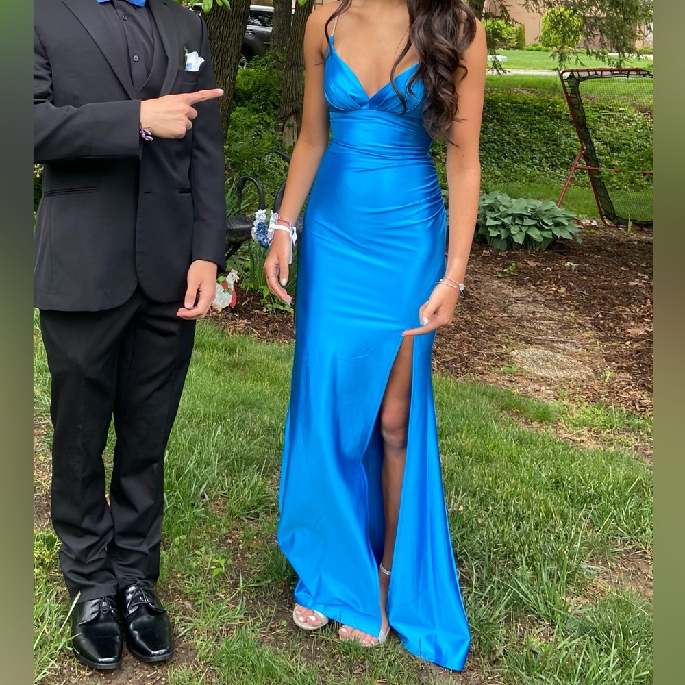 Light Blue Prom Dress, size 2